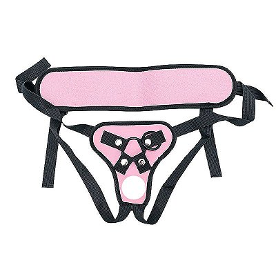 Cinta Peniana de Couro Ajustaveis - ROSA