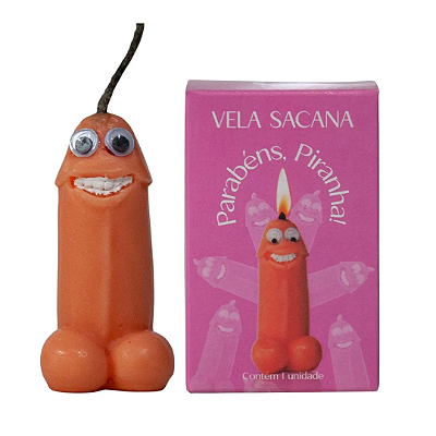Vela Sacana Parabéns Piranha Pênis Kgel