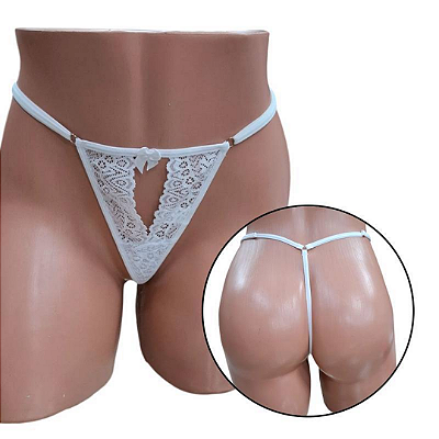 Calcinha Collors Fio Dental - Regulável - BRANCA