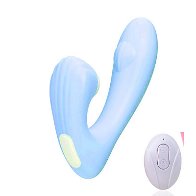 Vibrador Concha Estimulador Duplo com Controle Remoto - 10 Modos