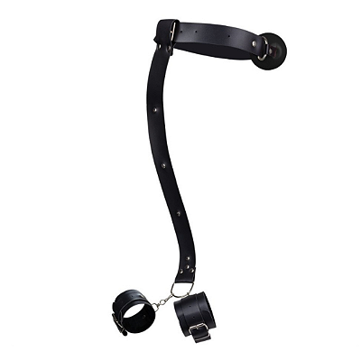 Kit 3 em 1 - Mordaca Bola Preta/Algema Traseira