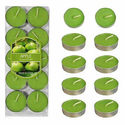 Kit com 10 Velas Verde Para Ambiente (NÃO É BEIJÁVEL)
