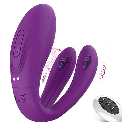 Vibrador de Casal Duplo com Controle Remoto