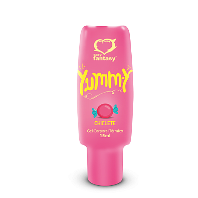 Yummy Gel Térmico CHICLETE que Aquece Comestivel para ORAL 15g