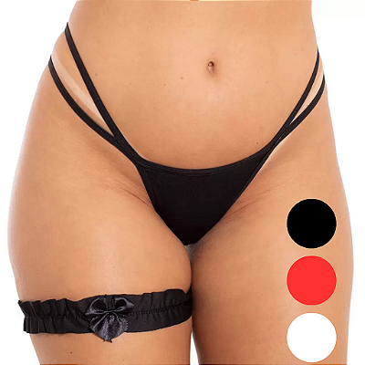 Calcinha com Tira Dupla com Perneira - PLUS SIZE