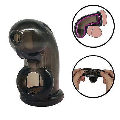 Capa Peniana em Silicone Preta - 13cm