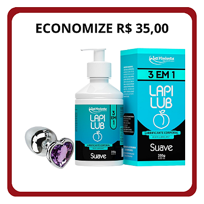 Combo Suave (LUBRIFICANTE ICE DESSENSIBILIZANTE + PLUG P)