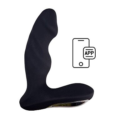Vibrador com Base Estimuladora para Prostata - Controle via App