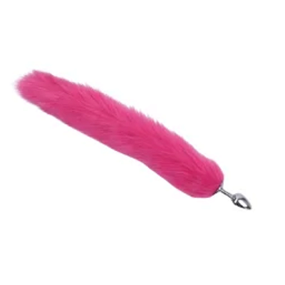 Plug Anal com Cauda de Metal TAMANHO P - PINK