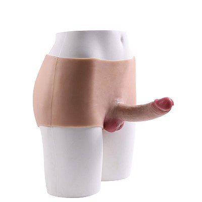 Cinta Peniana 17,5x4,5cm Estilo Short com Pênis Realístico com Escroto