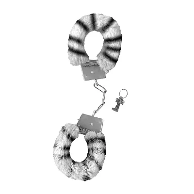 Algema de Metal com Pelúcia Revestida ZEBRA