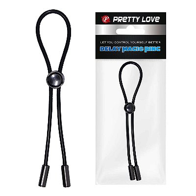 Anel Peniano em Silicone com Ajuste – PRETTY LOVE DELAY MAGIC RING