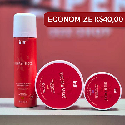 Combo Deborah Secco (ESFOLIANTE + HIDRATANTE + DESODORANTE)