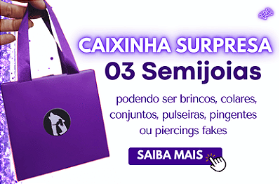 Caixa Surpresa  3 semijoias