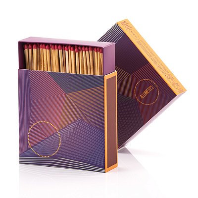 CAIXA OPTIC PURPLE ALLUMETTES
