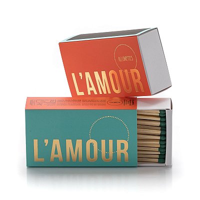CAIXA L'AMOUR VERT ALLUMETTES