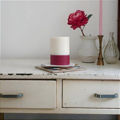VELA ALBA 2 BRANCO E FUCSIA