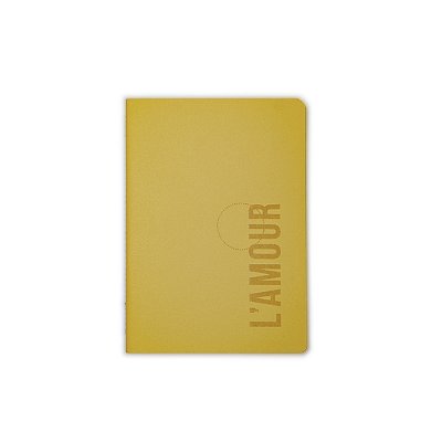 CADERNO L'AMOUR AMARELO PAPELARIA + ALLUMETTES