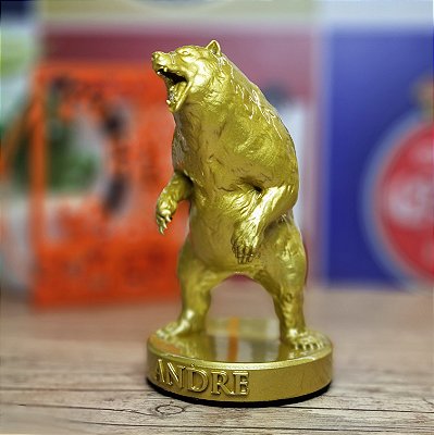 Urso Personalizado Dourado Clássico