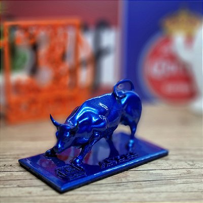 Touro Wall Street Personalizado - Azul