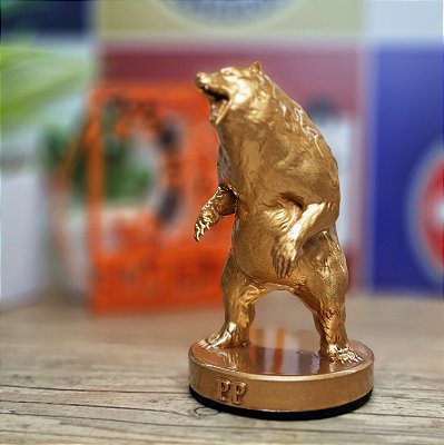 Urso Personalizado Ouro Envelhecido