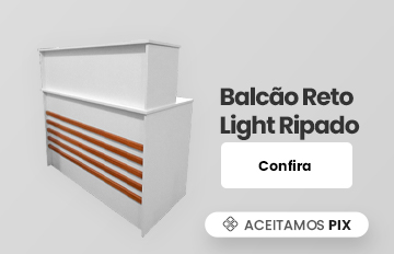 Balcão Reto Light Ripado