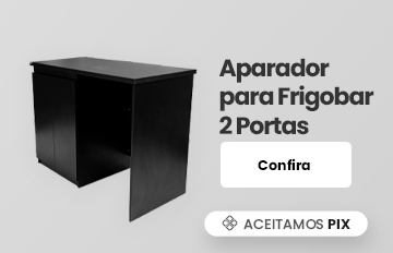 Aparador Para Frigobar 2 Portas Preto