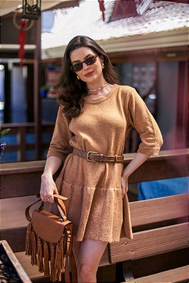 VESTIDO EM TRICOT MOUSSE