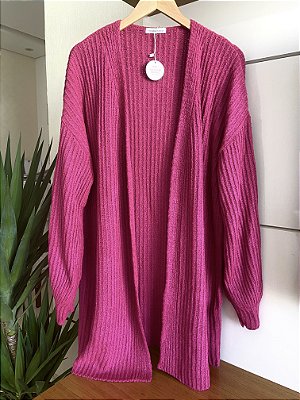 CARDIGÃ EM TRICOT MOUSSE