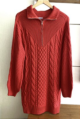 VESTIDO COM ZÍPER EM TRICOT