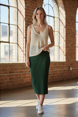 BLUSA CAVADA EM TRICOT