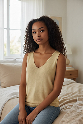 REGATA LISA EM TRICOT