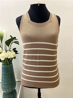 REGATA LISTRADA EM TRICOT MODAL