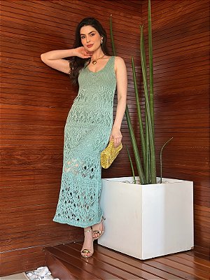 VESTIDO MIDI EM TRICOT