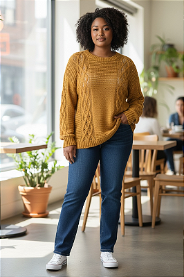 BLUSA TRABALHADA EM TRICOT