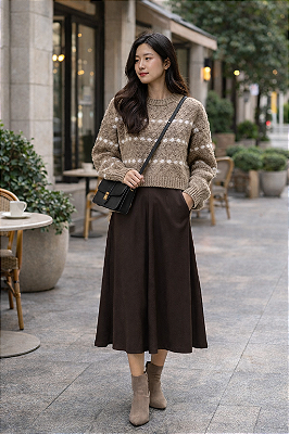 BLUSA PONTOS EM TRICOT