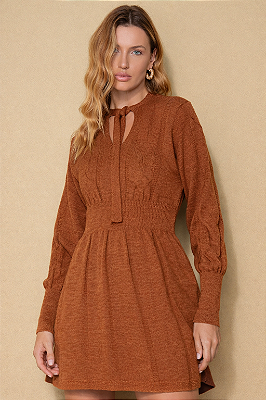 VESTIDO LAÇO EM TRICOT