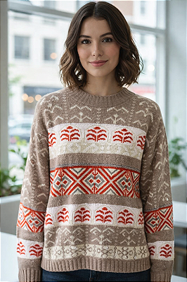 BLUSA EM TRICOT MOUSSE