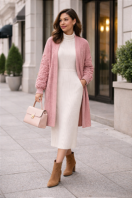 CASACO EM TRICOT POÁ