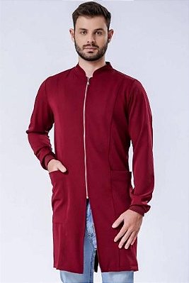 Jaleco masculino marsala