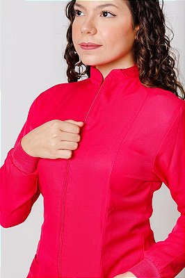 Jaleco Feminino Zíper Pink