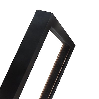 Moldura Para Tela Painel Preta 0003 - Caixa Alta