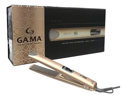 Chapinha / Prancha GA.MA Italy Sensi 4D IHT Cinza / Dourado Bivolt