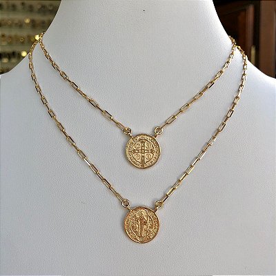 Escapulário Folheado a Ouro