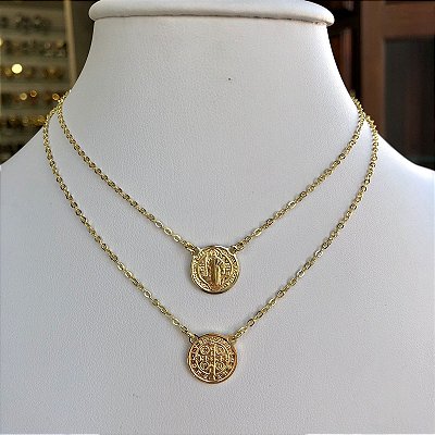 Escapulário Folheado a Ouro