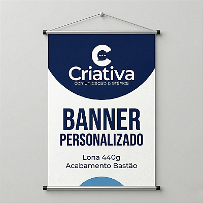 Banner em Lona 440g - Brilho ou Fosco