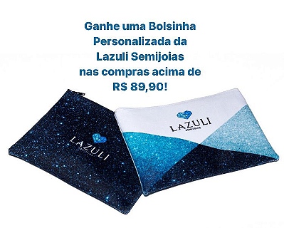 Bolsinha Personalizada da Lazuli Semijoias