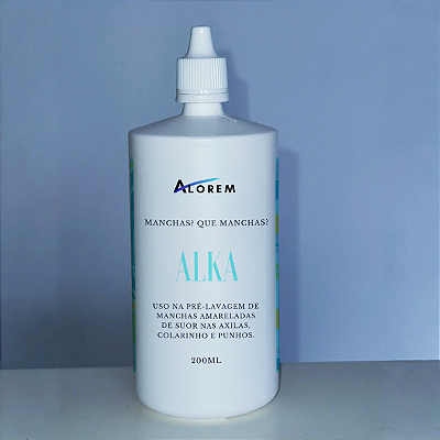 ALKA (Manchas amareladas nas axilas, colarinho ou punhos, terra, urina, sangue)