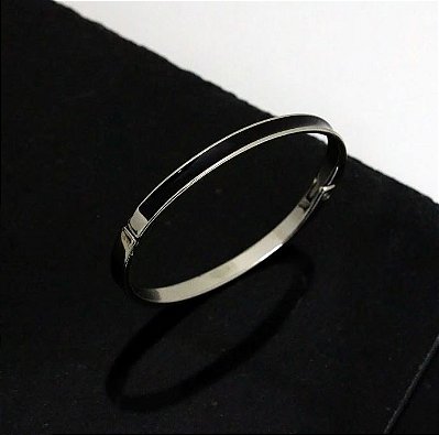 Bracelete de Aço Morbius Resinado Preto