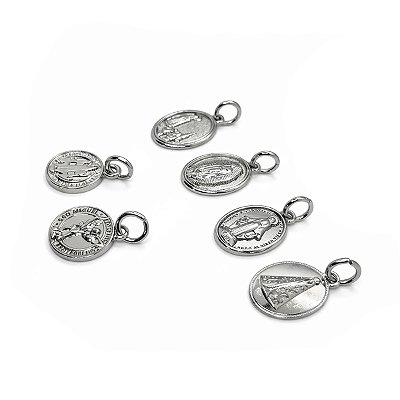 Pingente Medalha Religiosa São Bento Guadalupe Graças Fátima